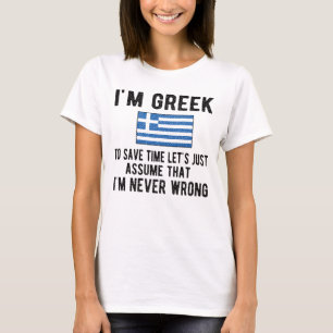 T-shirt Fière héritage grec Grèce Racines drapeau grec