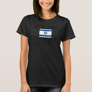 T-shirt Fière Israélienne Fille Israël Drapeau Racines isr
