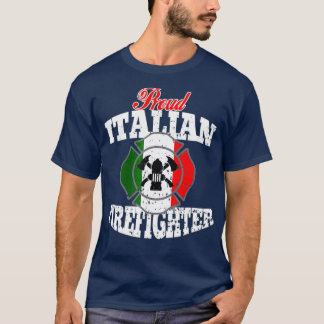 T-shirt Fière Italie pompier Italie Drapeau Italie Fier po