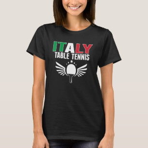 T-shirt Fière Italie Tennis de Table Italien Ping Pong Sup