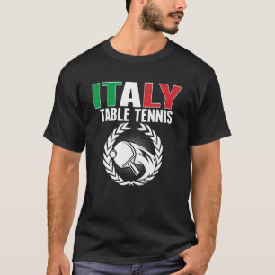 T-shirt Fière Italie Tennis de Table Italien Ping Pong Sup