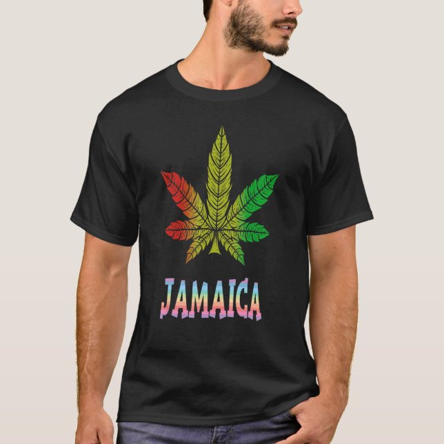 T-shirt Fière Jamaïque Reggae Caraïbes musique Jamaïque 1 (Devant)
