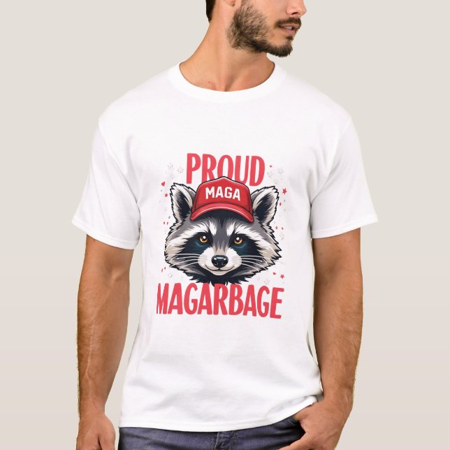 T-shirt Fière MAGA Garbage pour l'élection de Trump partis (Devant)