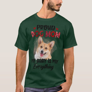 T-shirt Fière maman de Corgi pour toujours Mon bébé est mo
