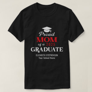 T-shirt Fière maman de la famille de diplômés jumelage