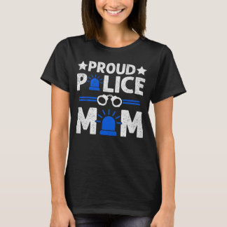 T-shirt Fière maman de la police