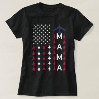 T-shirt Fière maman de l'armée de l'air épouse maman Usafa