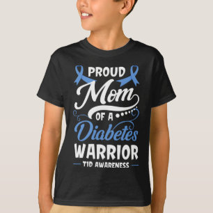 T-shirt Fière Maman D'Un Guerrier Du Diabète T1D Type De S