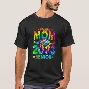 T-shirt Fière Maman D'Une École Secondaire 2023 Tie Dye Gr
