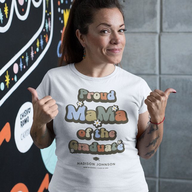 T-shirt Fière maman Super du Diplômé (Créateur téléchargé)