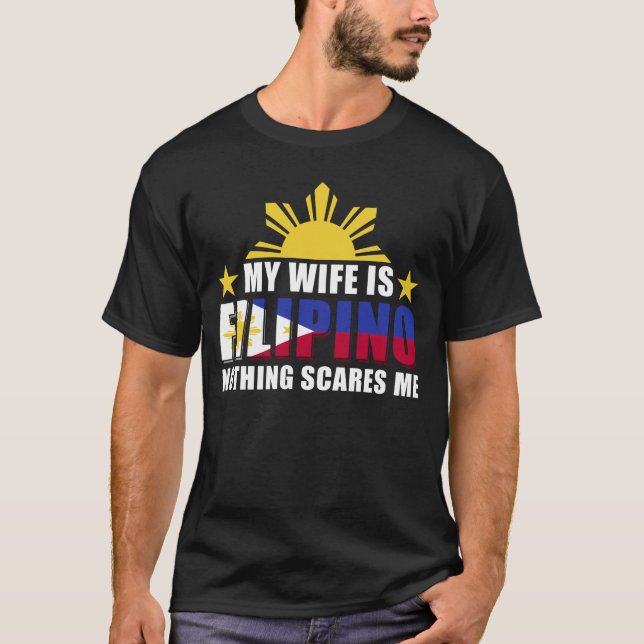 T-shirt Fière Mari Petit ami Femme philippine Philippines (Devant)
