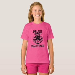 T-shirt Fière Maritimer ancre pieuvre phare route T-