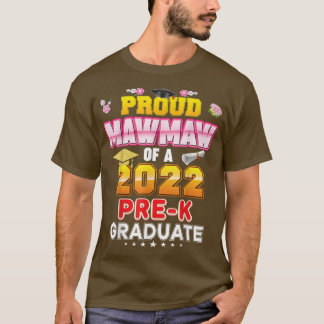 T-shirt Fière Mawmaw D'Une Classe 2022 Pré-K Diplômé Derni