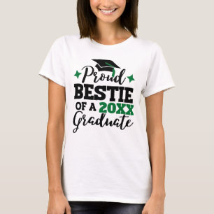 T-shirt Fière meilleure amie d'une diplômée de 2022 avec u