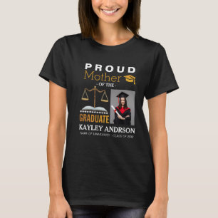 T-shirt Fière Mère Du Futur Avocat Photos D'Études Supérie