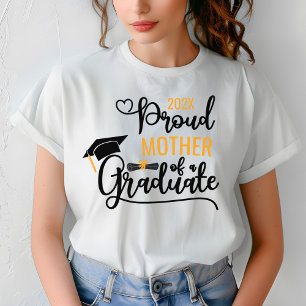 T-shirt Fière mère d'un parent diplômé sur mesure