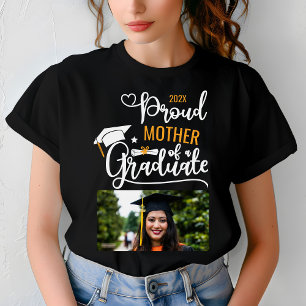 T-shirt Fière mère d'un parent diplômé sur mesure