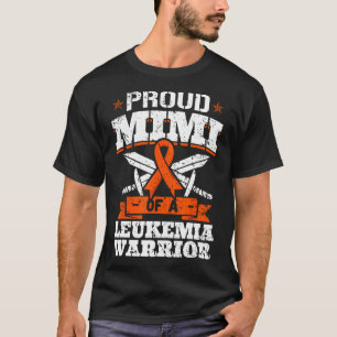 T-shirt Fière Mimi D'Une Leucémie Guerrière Sensibilisatio