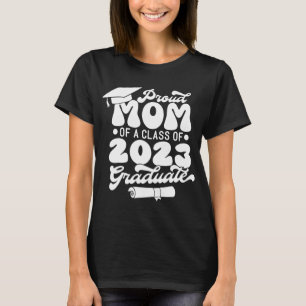 T-shirt Fière MOM d'une classe de 2023 Graduate Retro Simp