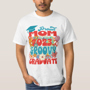 T-shirt Fière MOM d'une classe de 2023 Graduate Retro Supe