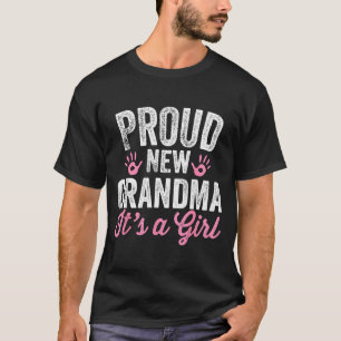 T-shirt Fière nouvelle grand-mère C'est une fille Mère bie