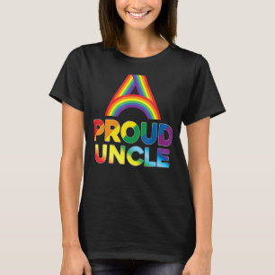 T-shirt Fière Oncle Lgbt Pride Gay Lesbian Rainbow Colorfu
