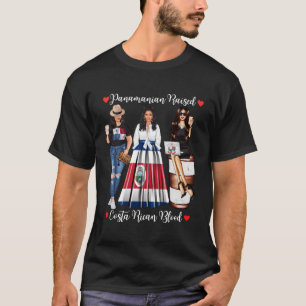 T-shirt Fière Panaianavec Costa Rica Racines Costa Rica Pa