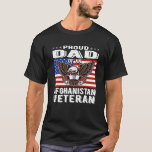 T-shirt Fière Papa De L'Afghanistan Vétéran Patriotique Mi