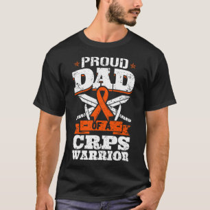 T-shirt Fière Papa D'Un Guerrier De Crps Rsd Sensibilisati