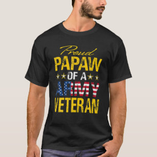 T-shirt Fière Papaw D'Un Vétéran De L'Armée Américaine Dra