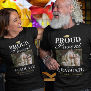 T-shirt Fière Parente de la photo du Diplômé