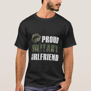 T-shirt Fière petite amie militaire soldat petite amie