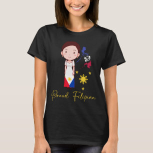 T-shirt Fière Philippines Femme Philippine Pide Pinay Gir