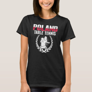 T-shirt Fière Pologne tennis de table polonais Ping Pong s