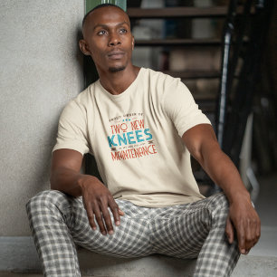 T-shirt Fière propriétaire de deux nouveaux genoux
