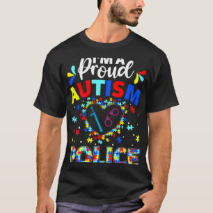T-shirt Fière Sensibilisation sur l'autisme policière Auti