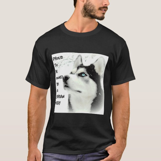 T-shirt Fière Sibérie Husky (Devant)