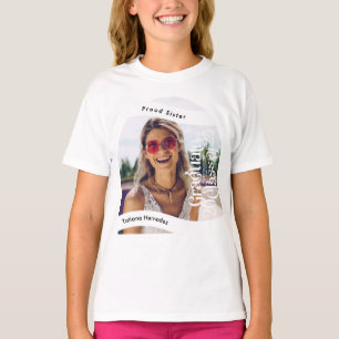 T-shirt FIÈRE Soeur du DIPLÔMÉ Classe photo de 2025