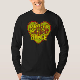 T-shirt Fière Softball niece Famille Correspondance