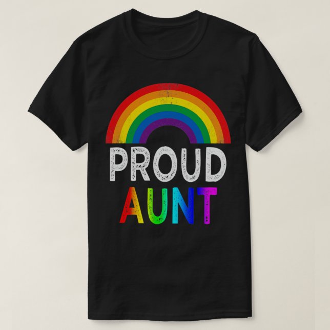 T-shirt fière tante lgbt (Design devant)