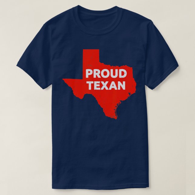 T-shirt Fière Texan Red Texas State Pride (Design devant)