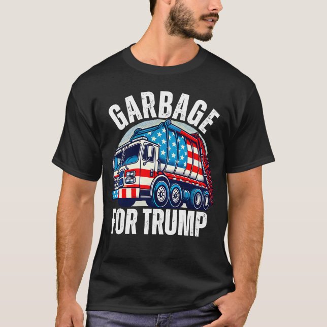 T-shirt Fière Trump Garbage Supporter Garbage (Devant)