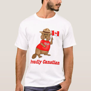 T-shirt Fièrement le castor canadien