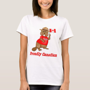 T-shirt Fièrement le castor canadien