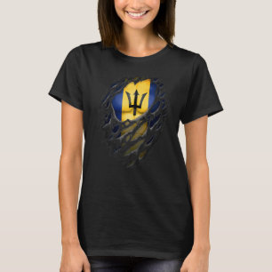 T-shirt Fières Racines barbadiennes Bajan Torn A Éliminé L