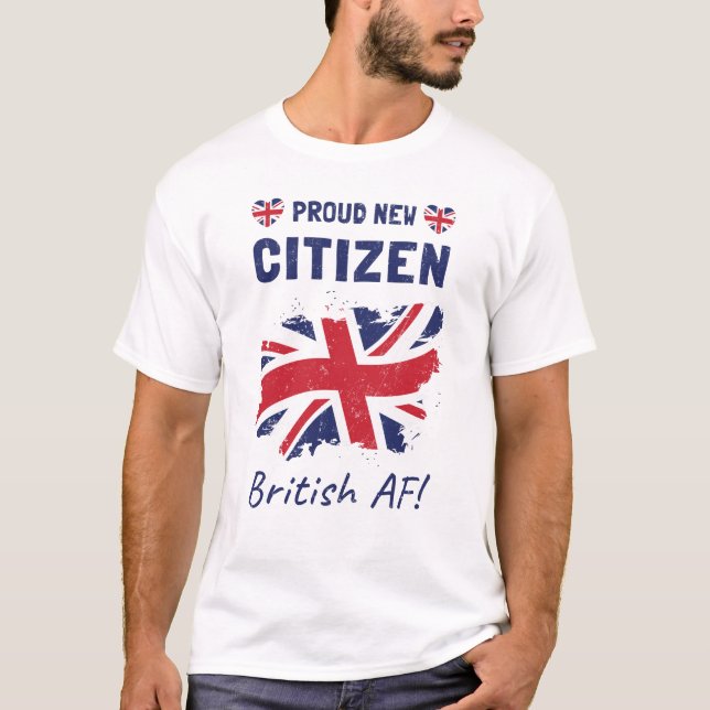 T-shirt Fiers Nouveau citoyen britannique, cérémonie de ci (Devant)