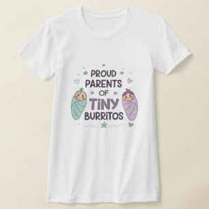 T-shirt Fiers parents de petits burritos Art