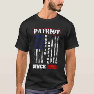 T-shirt Fiers Patriot Américain Né En 1996 Happ