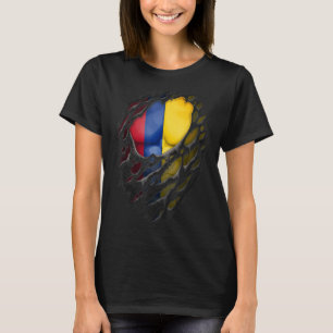 T-shirt Fiers racines colombiennes patrimoine déchiré Colo