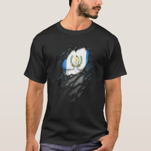 T-shirt Fiers racines guatémaltèques patrimoine déchiré Gu